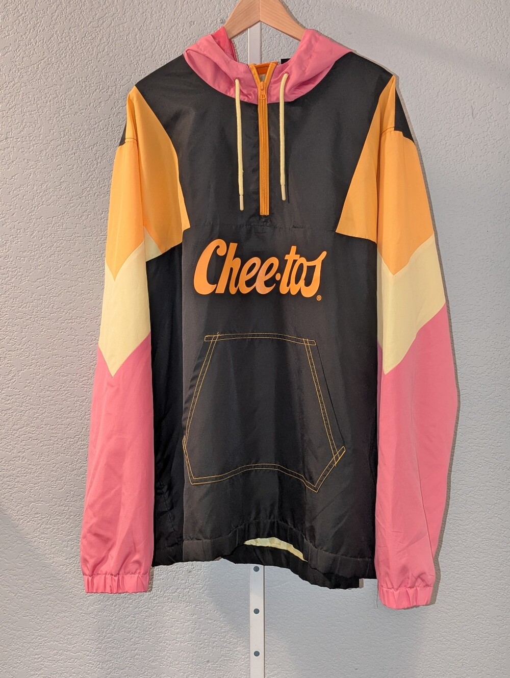 Cheetos Chester Cheetah Colorblock Windbreaker Jacket Pullover 3XL Retro 90s